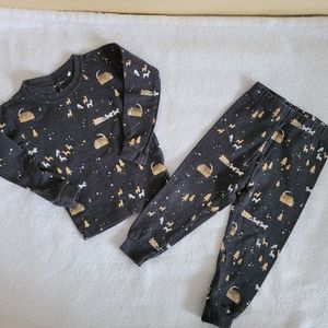 Petit Lem snowy winter pyjamas
